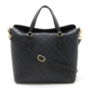 Gucci Signature Guccisima Handbag Leather Black